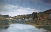 Camille Pissarro The Marne at Chennevieres oil painting reproduction